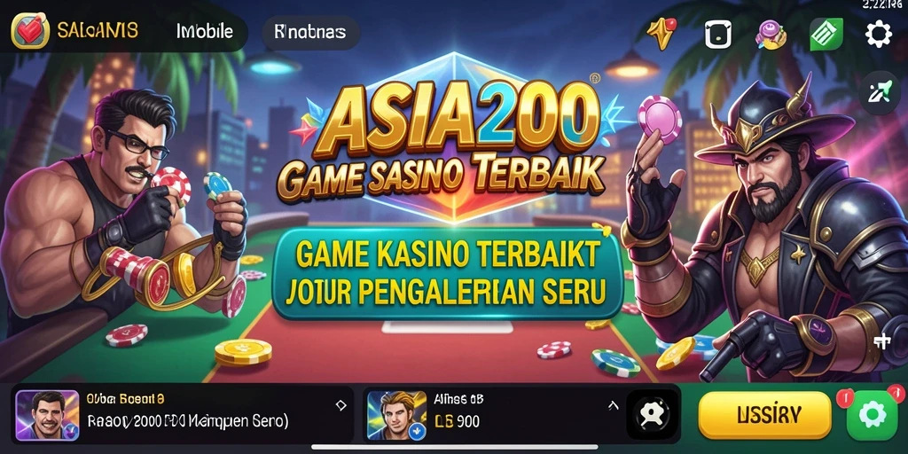 Tampilan gameplay seru dan interaktif dari ASIA200.