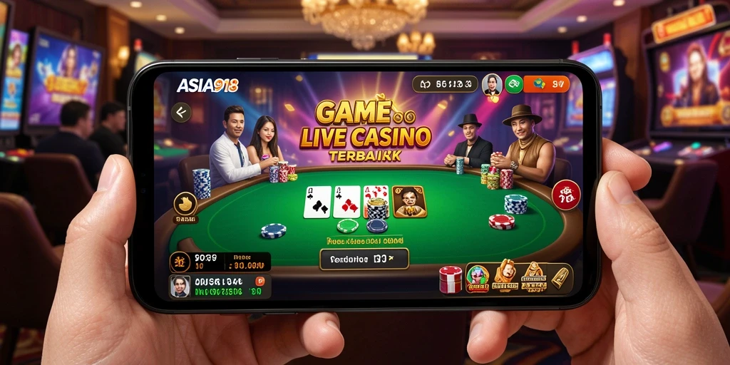 Tampilan gameplay Live Casino yang menarik dan interaktif.