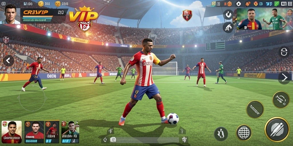 Tampilan gameplay <strong>CR7VIP</strong> yang mengasyikkan dan penuh warna.
