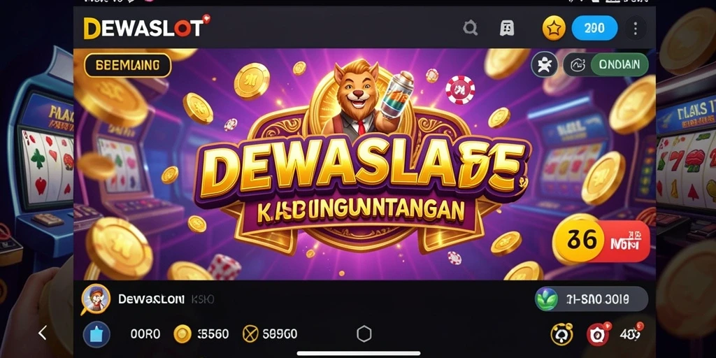 Tampilan screenshot utama DEWASLOT yang menampilkan aksi bermain Kasino.