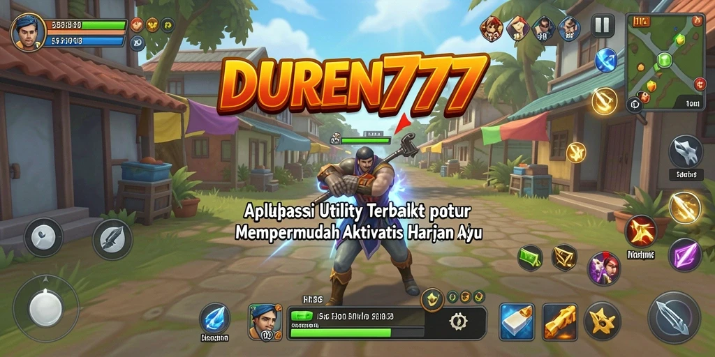 Screenshot utama DUREN777 menampilkan antarmuka pengguna yang intuitif untuk aplikasi Utility.