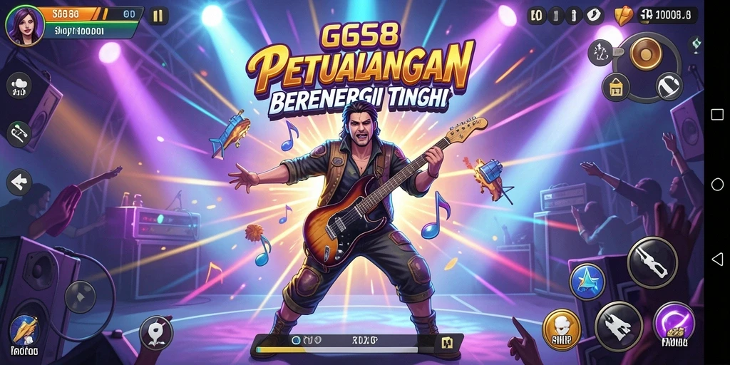 Tampilan gameplay G668 yang penuh warna dan menarik.