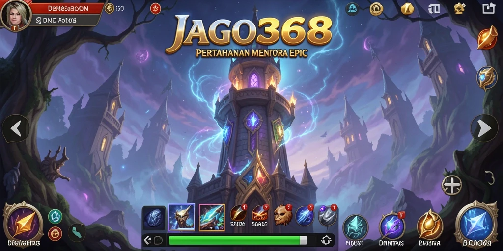 Tampilan gameplay JAGO368 yang seru dan menantang dalam Tower Defense.