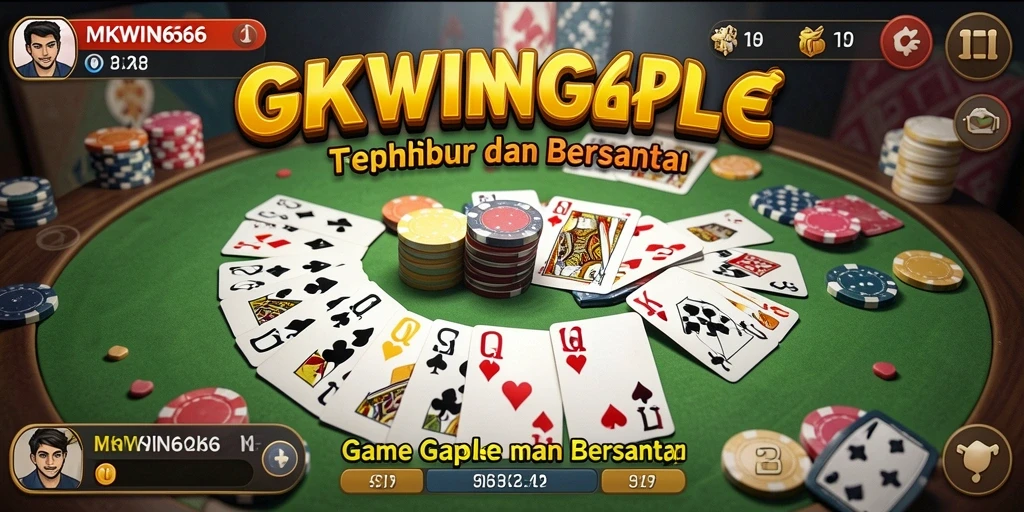 Tangkapan layar dari gameplay Gaple di MKWIN666.