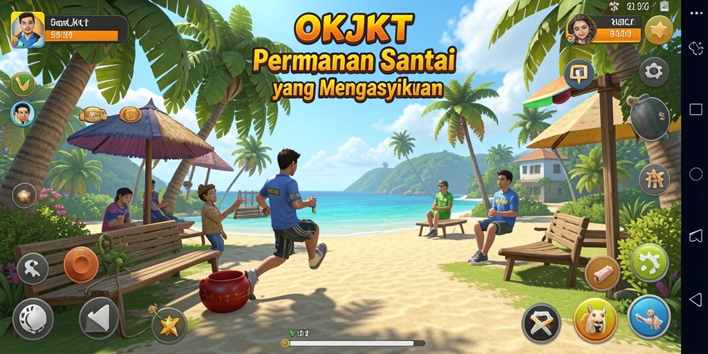Screenshot gameplay OKJKT yang menunjukkan tantangan seru dan grafis menarik.
