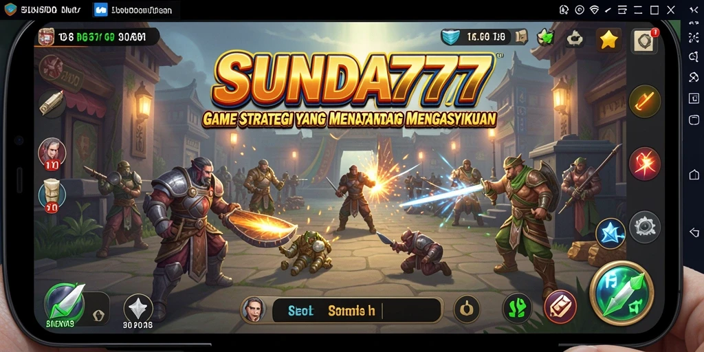 Tampilan gameplay SUNDA777 dengan aksi strategi yang mendebarkan.