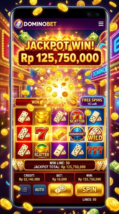 Tampilan halaman utama dominobet yang sederhana dan mudah dinavigasi.